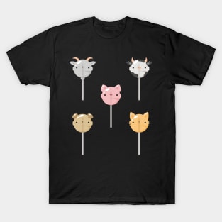 Farm animals lollipop set T-Shirt